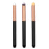 Eye Makeup Brushes Round, Professional 3Pcs Concealer Eyeshadow Brush Set for Blending Brushes