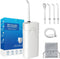 Water Flosser Multifunctional Rechargeable Portable Tooth Cleaner, 200 ml Telescopic Water Tank, 4 Tips