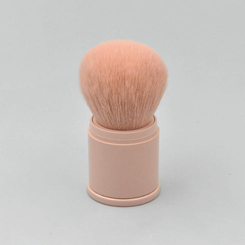 Retractable Powder Brushes, Professional Mineral Blending Kabuki Makeup Application Brush with Cover