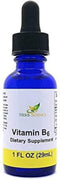 Liquid Vitamin B6 Drops - Pyridoxine Extract Dietary Supplement for Brain Function, Immunity, Heart Health - 1 fl. oz.