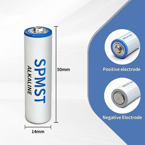 SPMST 1.5V, 40 Count 10-Year -Alkaline AA Batteries Non-Rechargeable Double A Batteries, Long-Lasting Power AA Battery