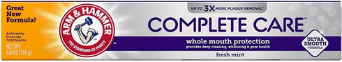 HAMMER 6 oz (Pack 3) ARM & Complete Care Fluoride Anticavity Toothpaste, Fresh Mint