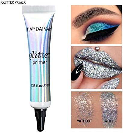 MAEPEOR Long Lasting Cosmetic Glitter Glue, Waterproof & Smudgeproof Primer Base for Body Eyes Face Lip, 2 PCS, 10 ml