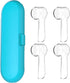 Electric Toothbrush Travel Case for Oral-B, 4 Pcs Toothbrush Head Covers Compatible with Oral B Electric Heads