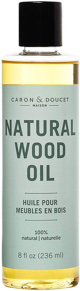 CARON & DOUCET Natural Wood Conditioning Oil, 100% Plant Based, Orange Scented, 8oz
