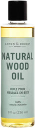 CARON & DOUCET Natural Wood Conditioning Oil, 100% Plant Based, Orange Scented, 8oz
