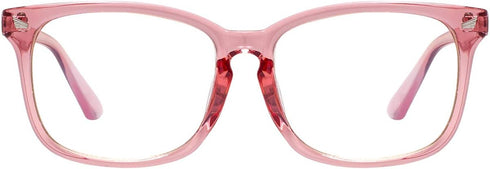 MAXJULI Blue Light Blocking Glasses, Computer Reading/Gaming/TV/Phones Glasses for Women Men (Pink)
