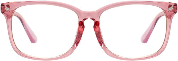 MAXJULI Blue Light Blocking Glasses, Computer Reading/Gaming/TV/Phones Glasses for Women Men (Pink)