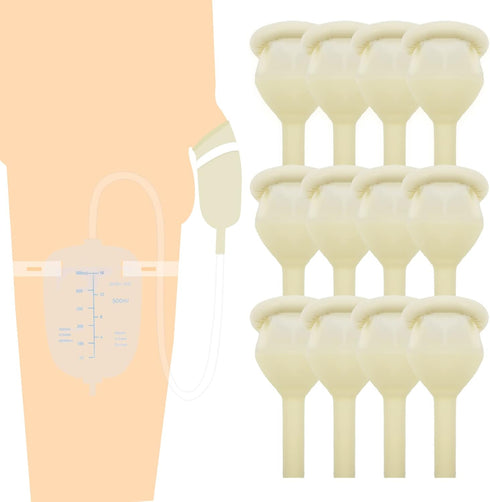 Latex Condom Catheter External Self-Sealing Set, Self-Adhesive Easy Donning, Day and Night