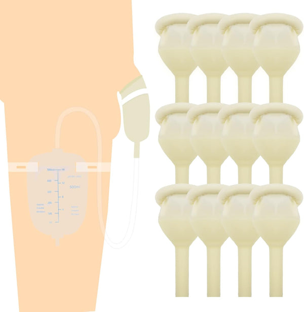 Latex Condom Catheter External Self-Sealing Set, Self-Adhesive Easy Donning, Day and Night