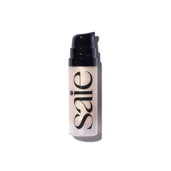 Saie Mini Glowy Super Gel Lightweight Illuminator, Luminizer + Makeup Primer for Glowing Skin, Starglow (0.5 oz)