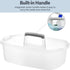 Haundry Large Cleaning Caddy with Handle, Sturdy Organizer Basket for Household Cleaning Supplies