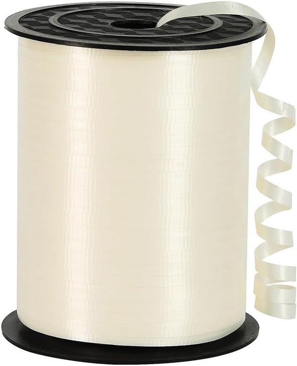 3/16 Inch x 500 Yard Ivory Ribbon, Crimped Ivory for Gifts Wrapping, Birthday, Florists Crafting