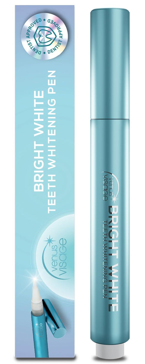 Venus Visage Teeth Whitening Pen, 40+ Uses - Professional Gel, Best Whitener Overnight, No Tooth Sensitivity (Mint)