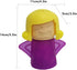 Angry Mama Microwave Cleaner, High Temperature Steam Cleaning Tool, Easily Deodorizes Fridge, Add Vinegar and Water