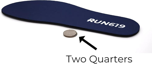 Zero Drop Shoe Insoles, Traditional Shape, Regular Width - Thin, Firm, Flat Inserts for Men's 9-10 / Women's 10-11