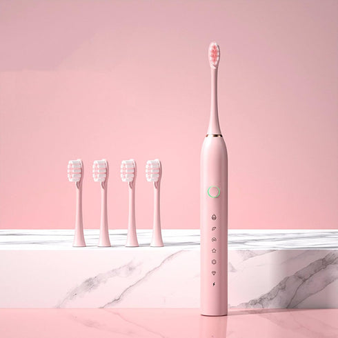 WSYKC Rechargeable Electric Toothbrush, Sonic Toothbrush Set, 4 Brush Heads, Whitening Toothbrush with