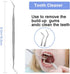Dental Tools Kit, Dental Picks, Teeth Cleaning Tools Set, Stainless Steel Tooth Scraper, Plaque Tartar Cleaner with Case