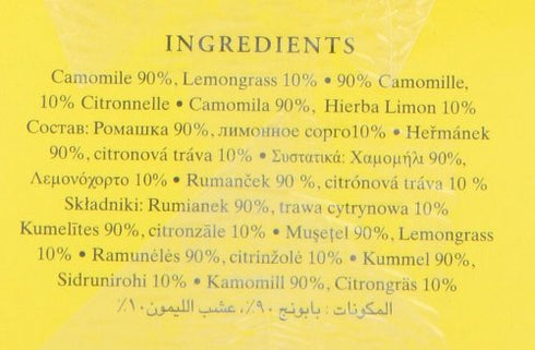 Ahmad Tea Camomile & Lemongrass Infusion - 20 Count (Pack of 6) for Relaxation