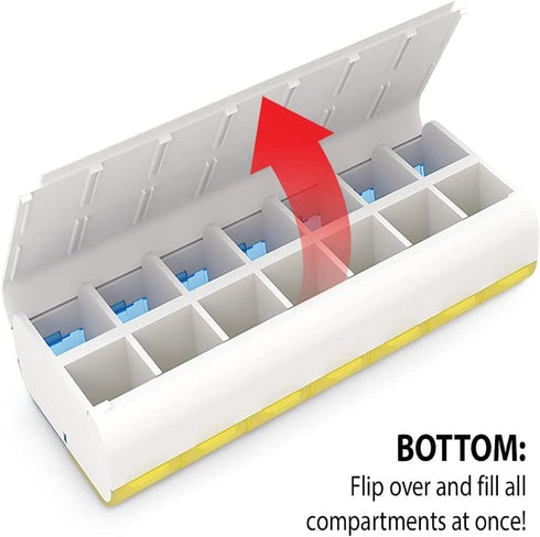Weekly AM/PM Pill Organizer - Easy Fill Design