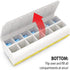 Weekly AM/PM Pill Organizer - Easy Fill Design