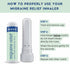 MOXE Migraine Relief Nasal Inhalers, Portable Aromatherapy Essential Oils for Headaches, 3 Pack, USA Made, Pure