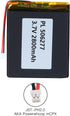 YTKavq 3.7V 2800mAh 506277 2.0mm Lithium Polymer Ion Battery Rechargeable Lipo Battery with PH Pitch Connector