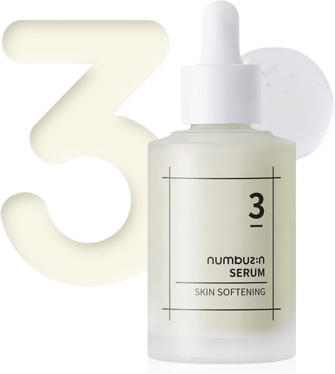 numbuzin No.3 Skin Softening Serum | Pore Care, Textured Skin, Bifida, Galactomyces, Niacinamide, Adenosine, Panthenol | Korean Skin Care for Face(1.69 Fl Oz)