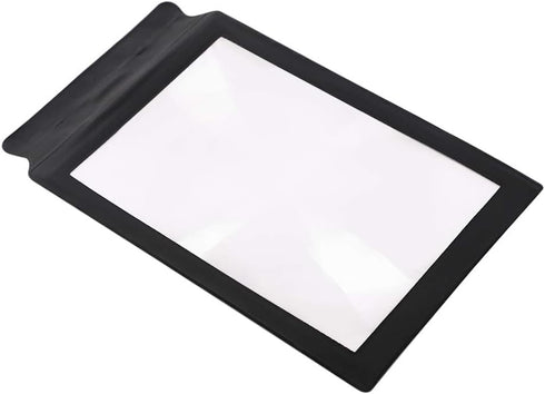 3X Magnifying Glass A4 Paper Size, PVC Plastic Full Page Reading Aid Lens for Large Sheets