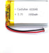 MSDS Verified 603048 Rechargeable 3.7V 1000mAh Li Lipo Lithium Polymer Battery Pack with 2 Pin 2.0mm JST Connector