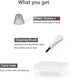 MicroEar 20pcs Pack) Hearing Aid Domes - Double Layer Closed Type Power Dome for Resound SureFit RIC and Open Fit BTE