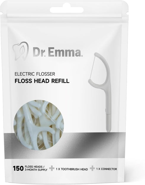 Floss Picks, Replaceable Floss Head for Electric Flosser, 150 Count, Teeth Cleaning Kit