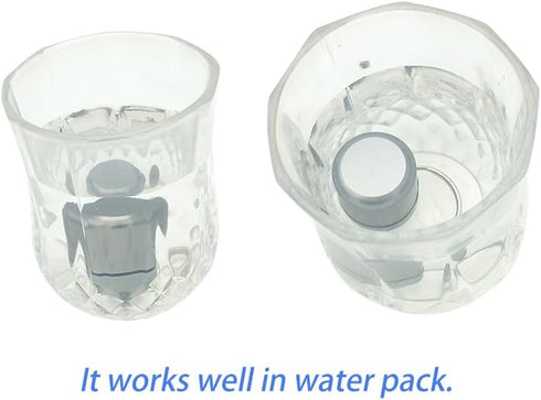 FAYALA 2 Packs Aluminum Pill Bottle Box and Mini Aluminum Pill Container Holder, Metal Pill Box Case (Red and Gray)