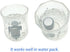 FAYALA 2 Packs Aluminum Pill Bottle Box and Mini Aluminum Pill Container Holder, Metal Pill Box Case (Red and Gray)