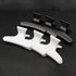 XINGYHENG 24Pcs Large Black and White Butterfly Hair Clamps Plastic Clip Hairdressing Tray Hair Positioning