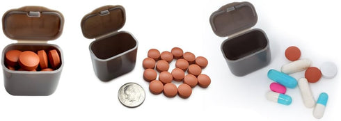 Monthly Med Organizer with 31 Daily Removable Pill Pods, Numbered Pillboxes for Home, Work, Travel