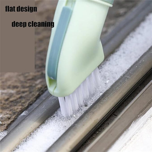 loutlo (2*White) Multi-use Cleaning Brush Can Be Connected to Mineral Water Bottle, Multi-Purpose Bottle Gap Cleaning