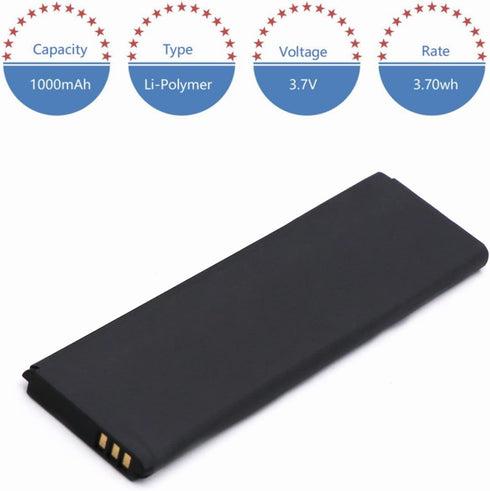 ATB-1800-SY5530 Replacement Battery for RTI T2i T2X T3X T1 T2+ T2B T2C T2Cs T3 Remote Control, 1000mAh