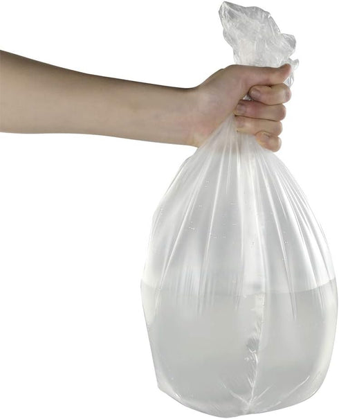 Small Trash Bags, 4 Gallon, Black, Clear and White, 150 Counts