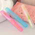 Blue Plastic Toothbrush Case, Portable Travel Storage Box with Dust-Proof Cover and Air Hole