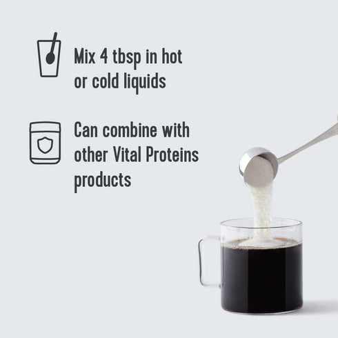 Vital Proteins Collagen Peptides Powder, Promotes Hair Nail Skin Bone Joint Health, Zero Sugar Unflavored