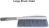 Tian Chen Hand Broom - 14 Inch Large Counter Duster with Stiff Plastic Bristle Brush for Home and Shop (Gray)