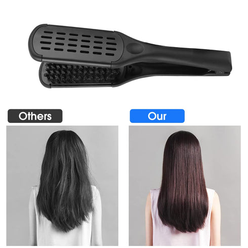 MEN'S GROOMING BARBER PRO Boar Bristle Hair Brush, Double Sided Oblong Brush for Dry Straight Hair, Unisex