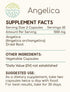 Angelica 120 Capsules, 500 mg, Concentrated Liquid Drops, Natural Angelica (Angelica archangelica) Dried Root