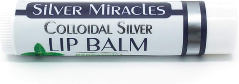 Silver Miracles Colloidal Silver Peppermint Lip Balm, 1