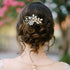 inSowni 20 Pack Classy Dusty Blue Flower Bridal Wedding Hair Side Combs, Floral Hair Pins, Twist Spiral Pearl Clips