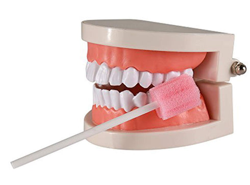 100PCS Disposable Mouth Swabs Sponge - Unflavored & Sterile Oral Swabs for Mouth Cleaning