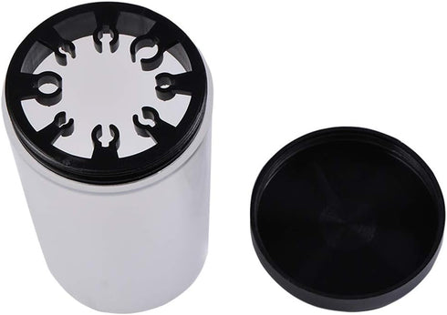 Teensery 2 Pcs Nail Art Brush Pen Holder Immersion Makeup Brush Nail Art Brush Cleaner Cup Container