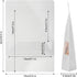 Blisstime 50 Pieces Resealable Bags for Small Business - White Kraft Paper Stand Up Pouches