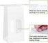 BagDream Bakery Bags with Window, Kraft Paper Bags, 50Pcs, 3.54x2.36x6.7 Inches, Tin Tie Tab Lock, White Window Bags